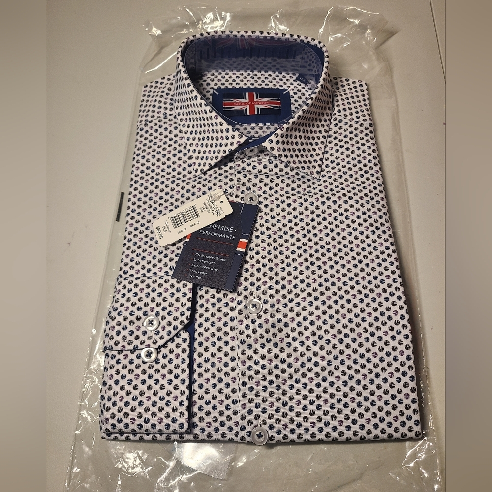 Soul Of London - Patterned Dress Shirt Mens Size 15.5